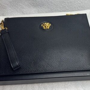 Versace leather pouch/wristlet